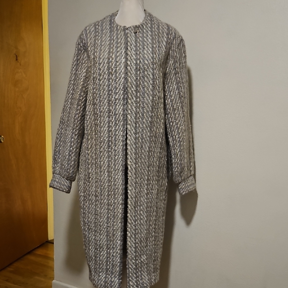 Vintage Tapestries Of Ireland Full Length Tweed Cardigan M?